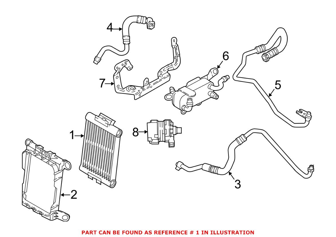 BMW Engine Oil Cooler 17217853240